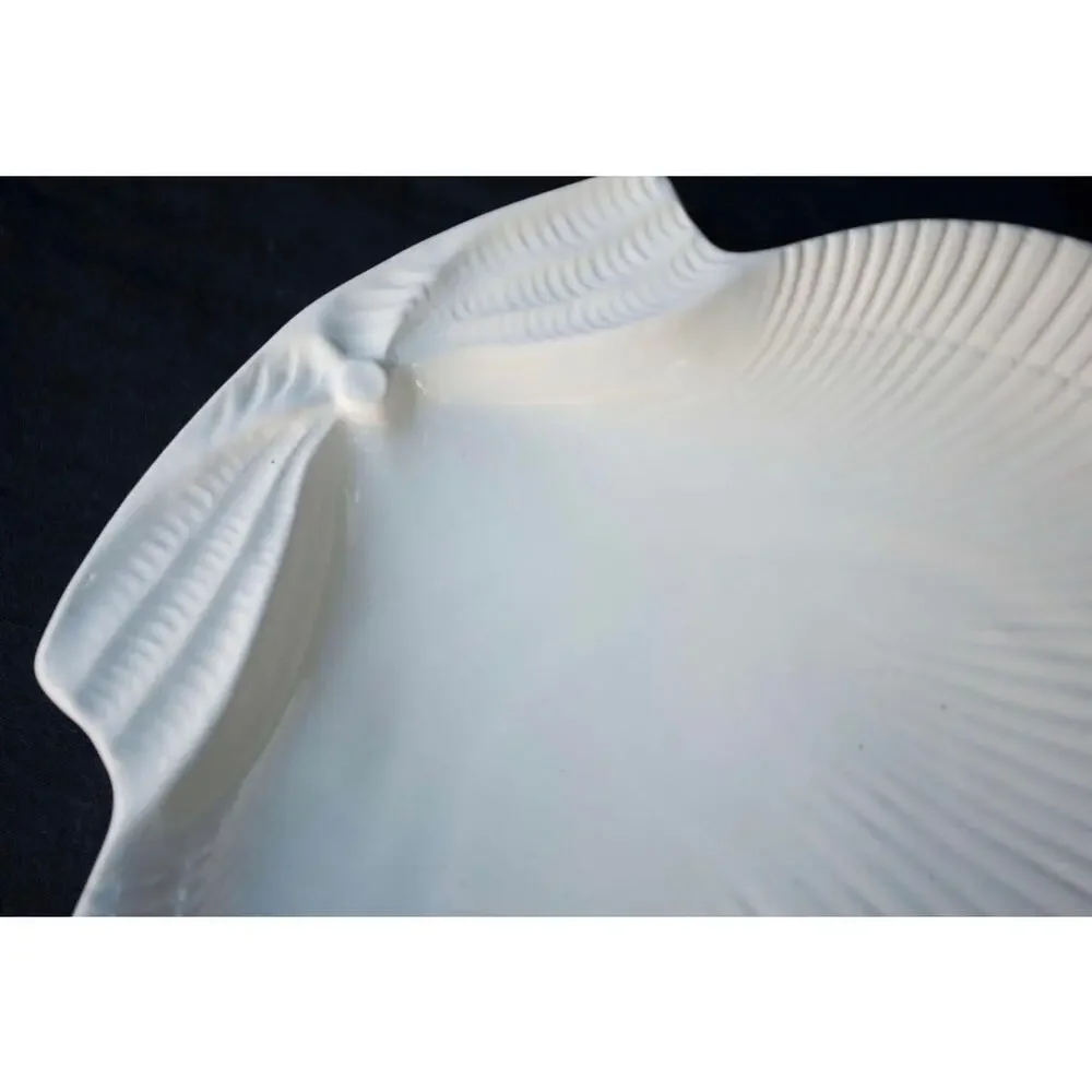 Tiffany & Co. White Scallop-Shaped  11 1/2